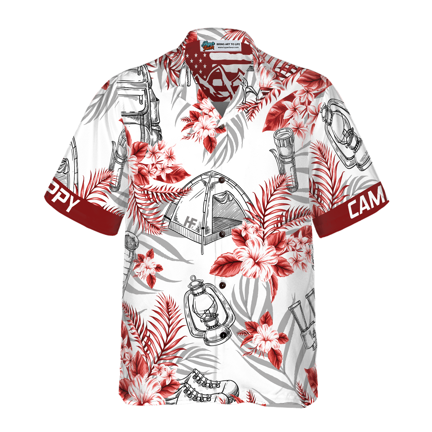 Happy Camper Hawaiian Shirt - Hyperfavor