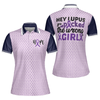 You Picked The Wrong Girl Lupus Awareness Short Sleeve Women Polo Shirt, Purple Lupus Awareness Month Shirt - Hyperfavor