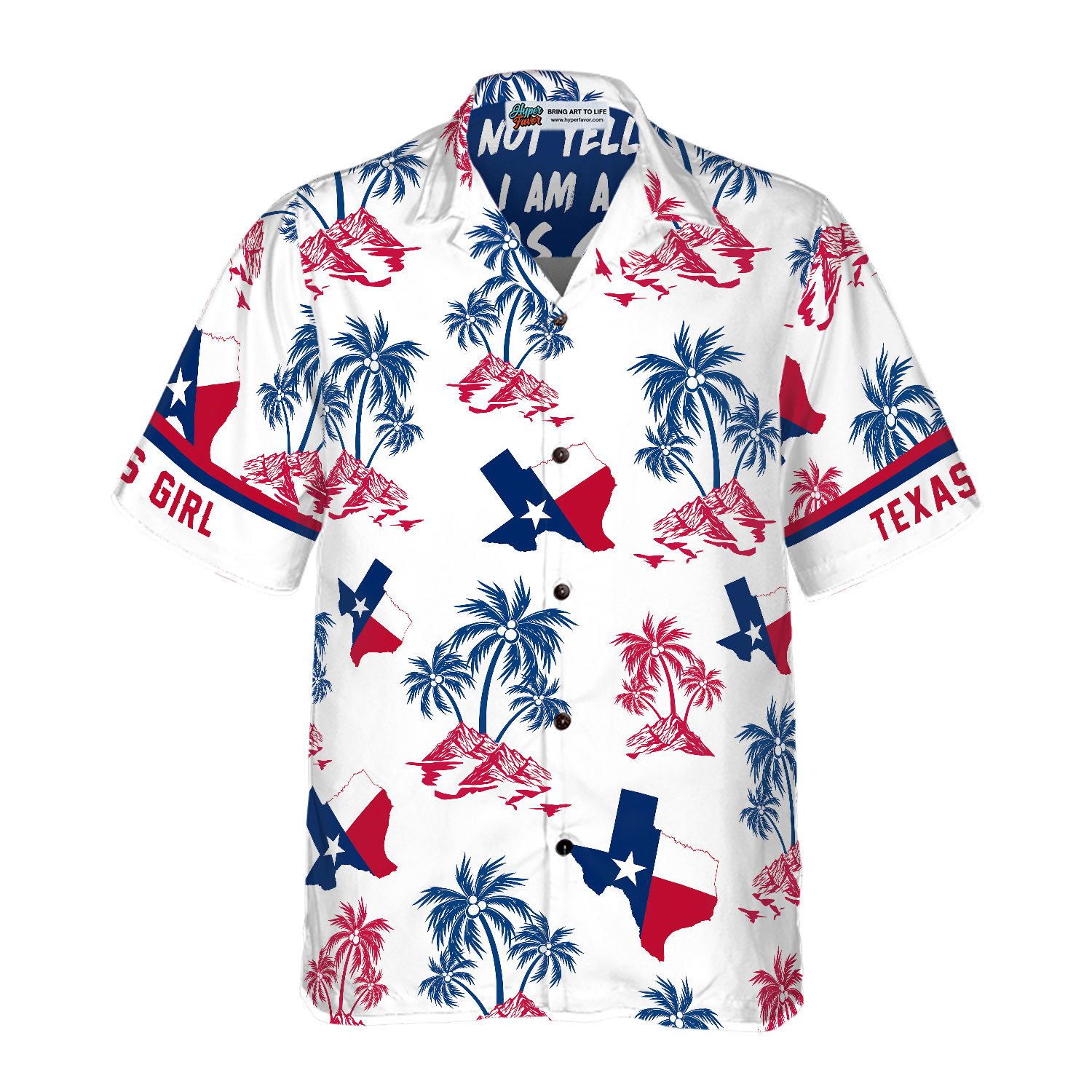 Texas Flag And Palm Tree Pattern Texas Girl Shirt, Patriotic Texas Hawaiian Shirt For Men And Women, Proud Texas Shirt - Hyperfavor