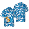 Corgi Surfing Dog Hawaiian Shirt - Hyperfavor