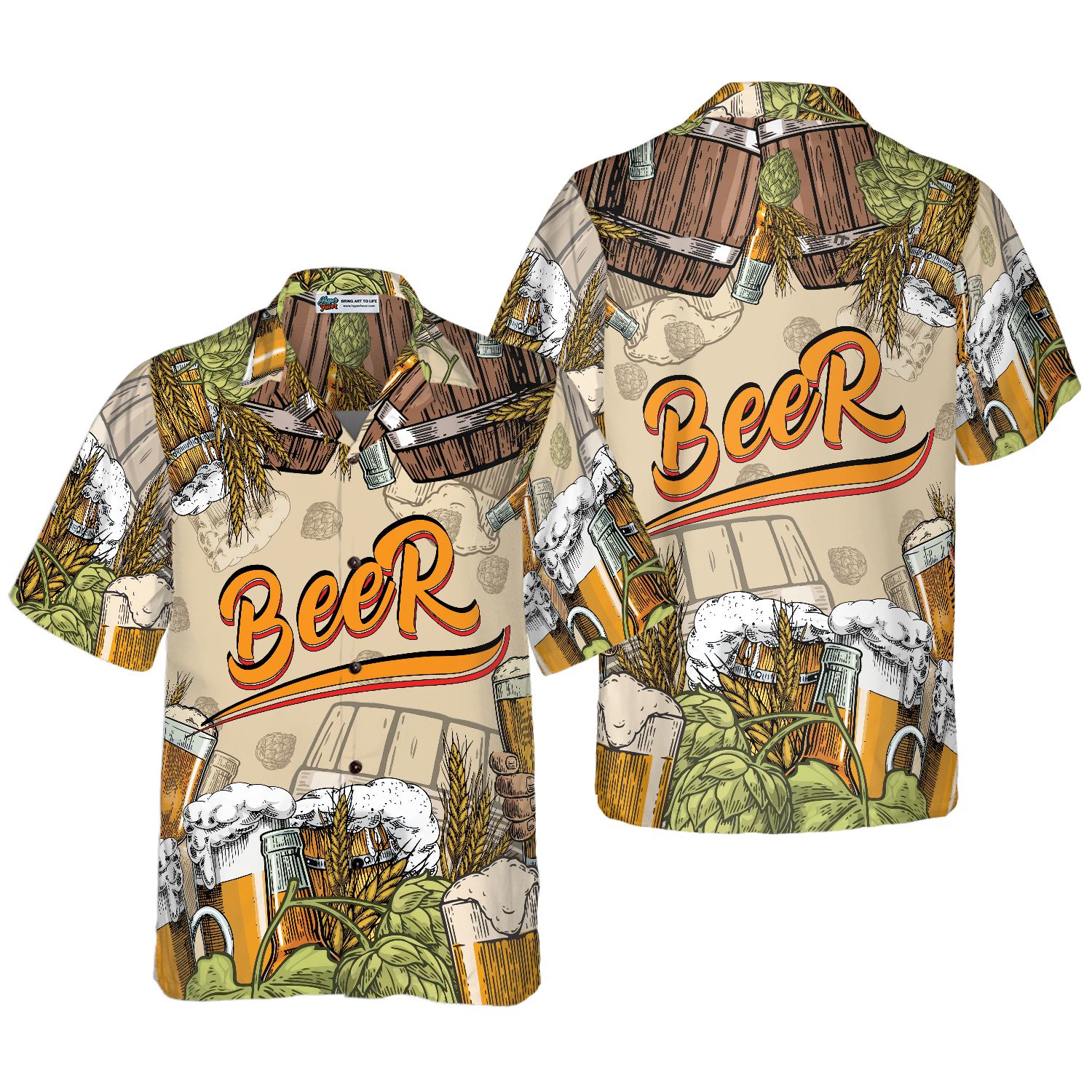 Drinking Beer Hawaiian Shirt - Hyperfavor