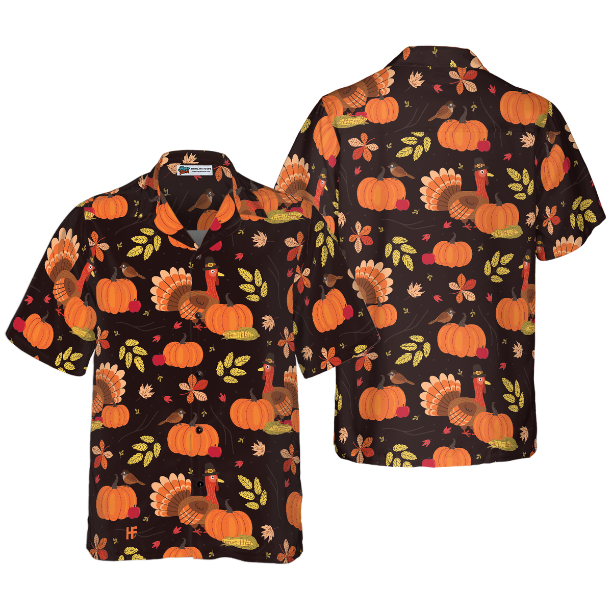 Turkey Thanksgiving Hawaiian Shirt - Hyperfavor