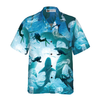 Scuba Diving With Sharks Hawaiian Shirt - Hyperfavor