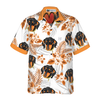 Personalized Peace Love Dachshund Custom Hawaiian Shirt - Hyperfavor