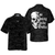 Too Young To Die Gothic Hawaiian Shirt, Black And White Dark Skull Hawaiian Shirt - Hyperfavor