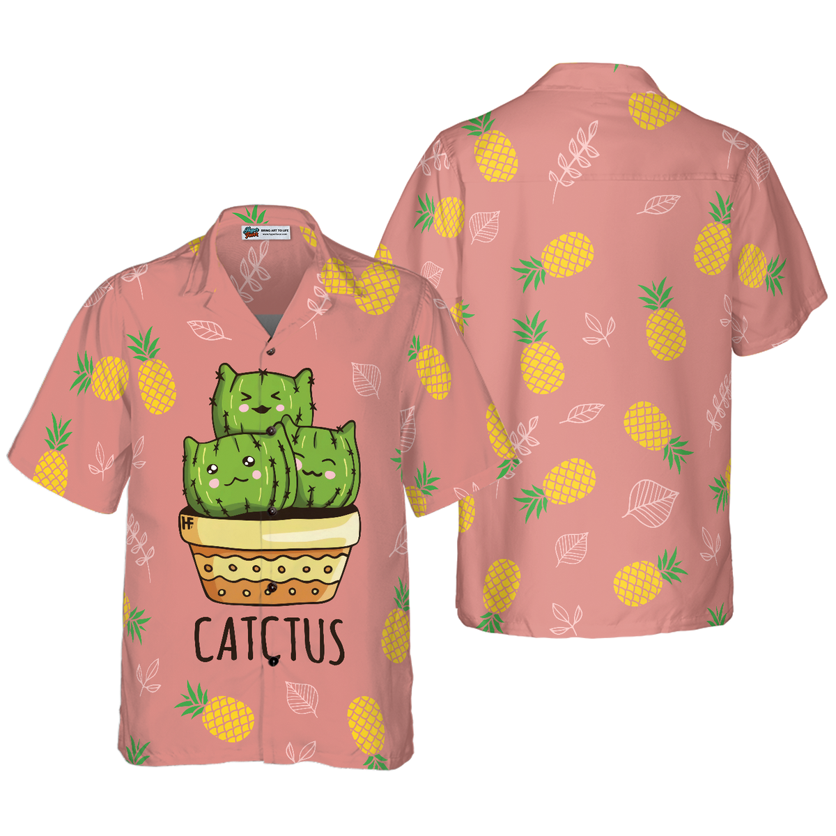 Cactus & Pineapple Hawaiian Shirt - Hyperfavor