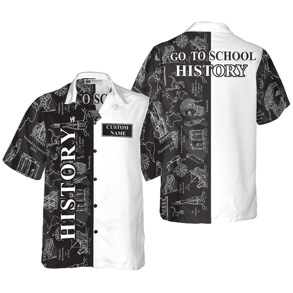 History Teacher Custom Hawaiian Shirt, Teacher Shirt for Men And Women, Best Gift For Teachers - Hyperfavor