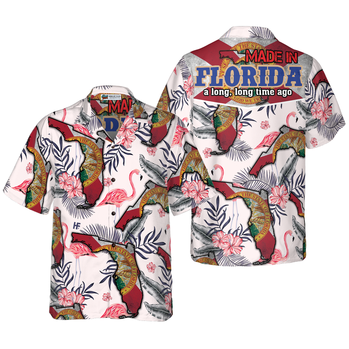 Florida Made In Long Time Hawaiian Shirt - Hyperfavor