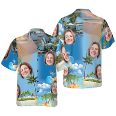 Funny Custom Face 02 Custom Hawaiian Shirt - Hyperfavor