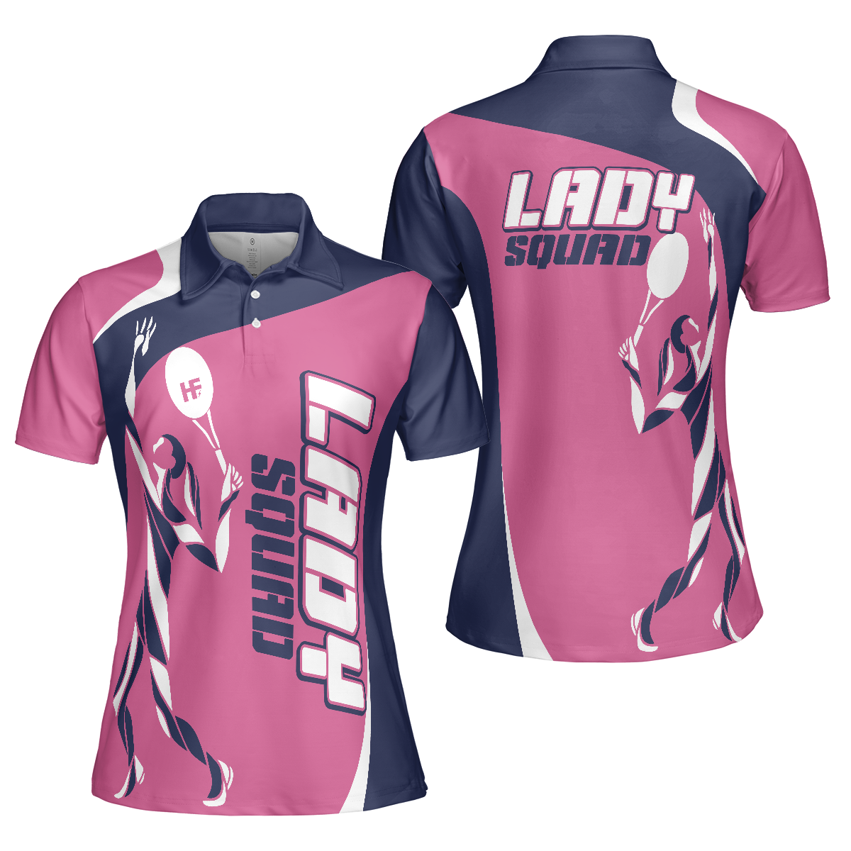 Tennis Lady Squad Short Sleeve Women Polo Shirt - Hyperfavor