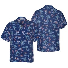 Beach Party Tropical Flamingo Hawaiian Shirt - Hyperfavor