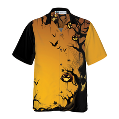 Scary Halloween Tree Hawaiian Shirt - Hyperfavor