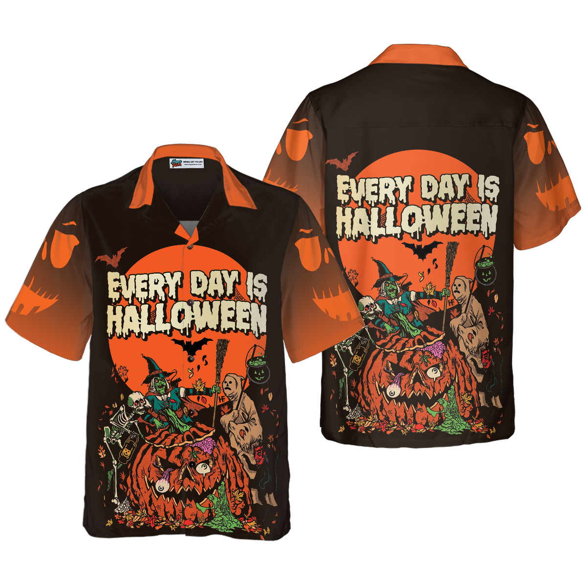 Everyday Is Halloween Shirt For Men Hawaiian Shirt - Hyperfavor