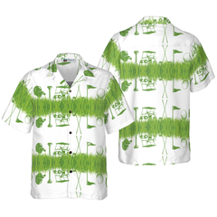 Golf Icon Seamless Pattern Hawaiian Shirt - Hyperfavor