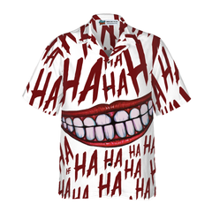 Scary Halloween Clown Smile Hawaiian Shirt - Hyperfavor