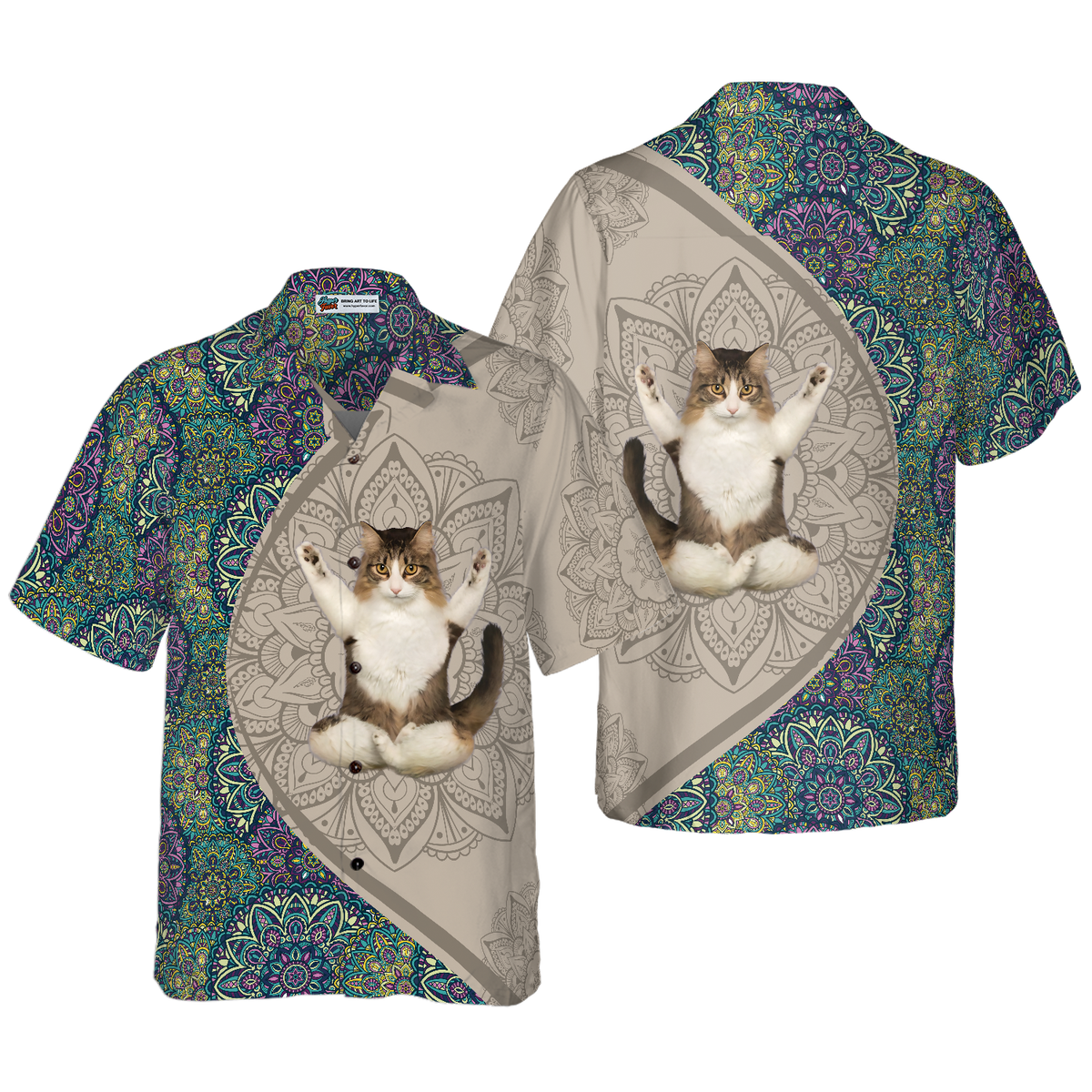 Cat Yoga Hawaiian Shirt - Hyperfavor