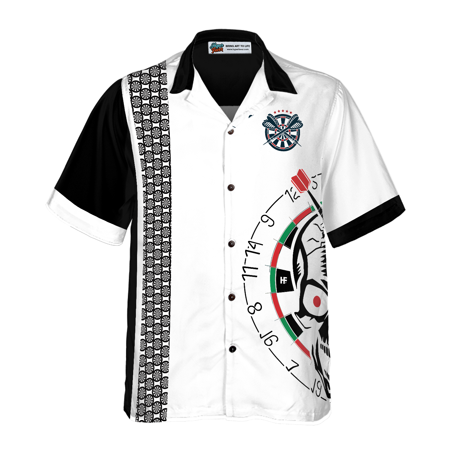 Super Sexy Skull Dart Player Hawaiian Shirt - Hyperfavor