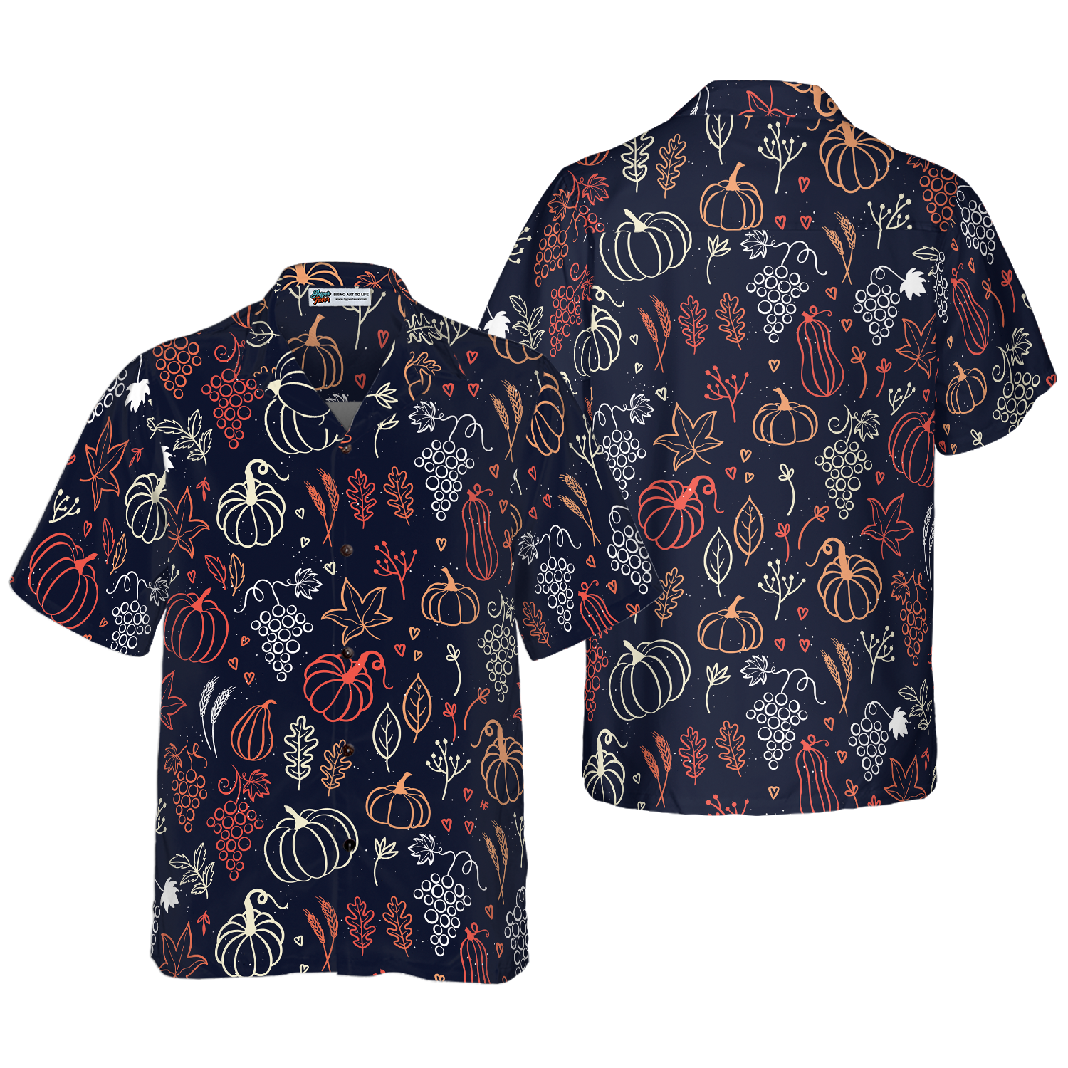 Elegant Thanksgiving Hawaiian Shirt - Hyperfavor