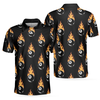 Flaming Billiard 8 Ball Polo Shirt, Basic Billiards Shirt Design For Men, Gift Idea For Billiards Lovers - Hyperfavor