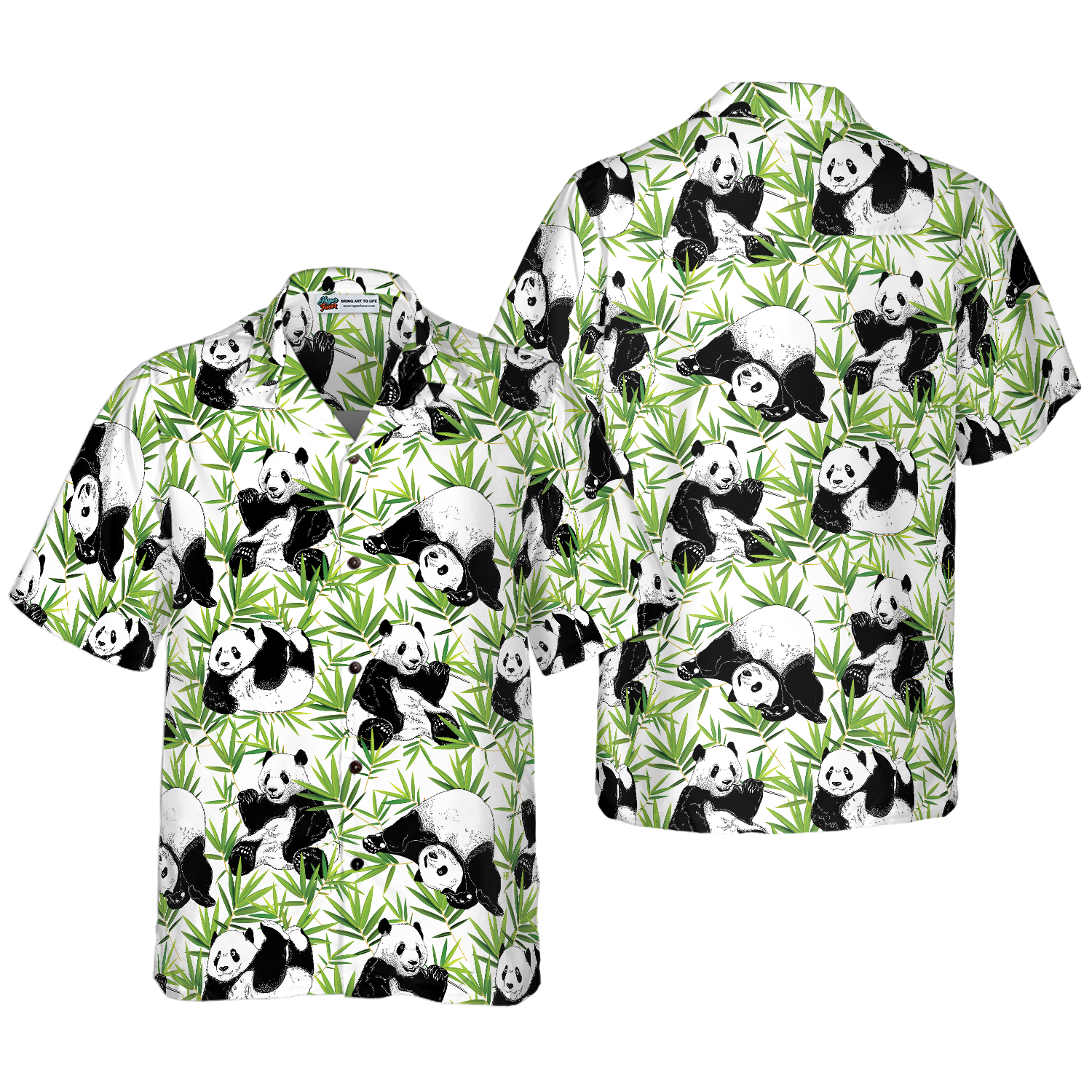 Panda Bamboo Hawaiian Shirt - Hyperfavor