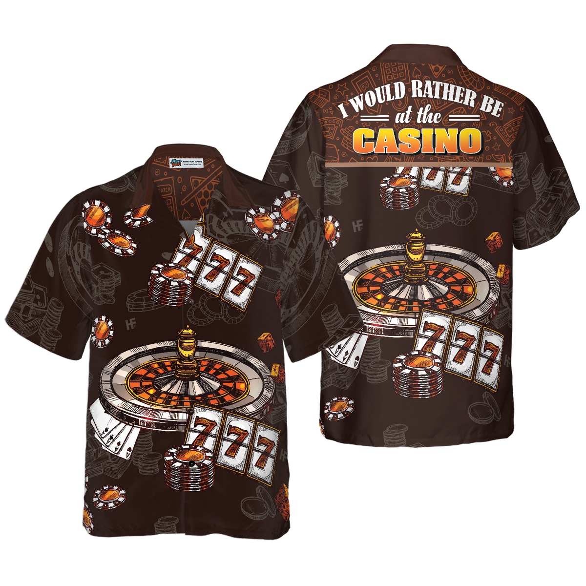 I Would Rather Be At The Casino Hawaiian Shirt - Hyperfavor