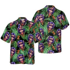 Tropical Millionaire Monkey Hawaiian Shirt - Hyperfavor