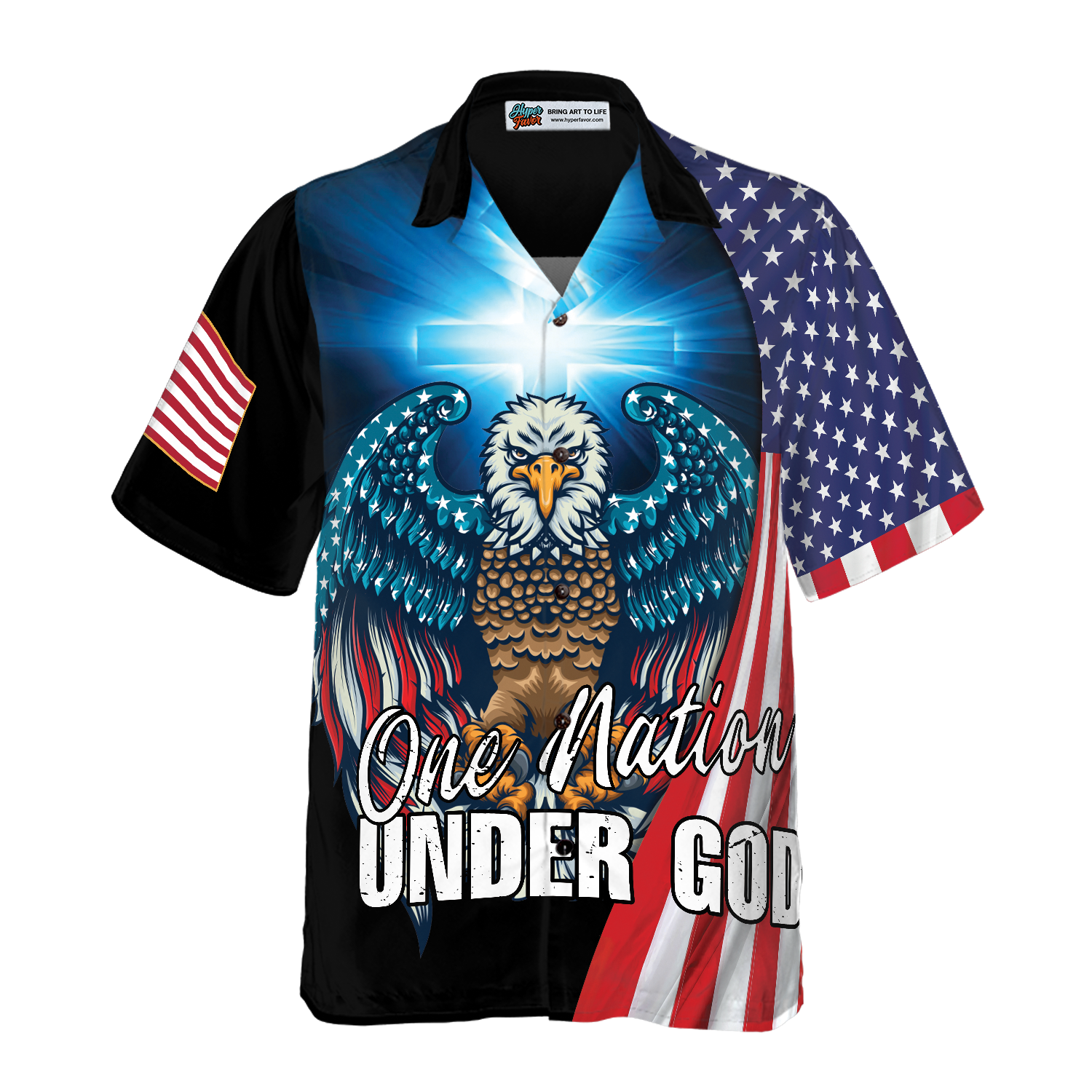 One Nation Under God Hawaiian Shirt - Hyperfavor