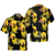 Bigfoot Tropical Yellow Moon Bigfoot Hawaiian Shirt, Black And Yellow Moonlight Bigfoot Shirt For Men - Hyperfavor