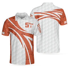 5 Five & V Orange Golf Polo Shirt - Hyperfavor