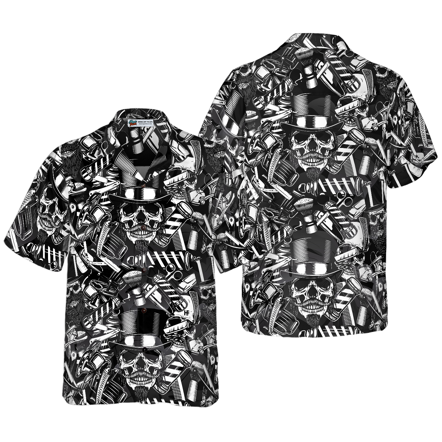 Barbershop Hawaiian Shirt - Hyperfavor