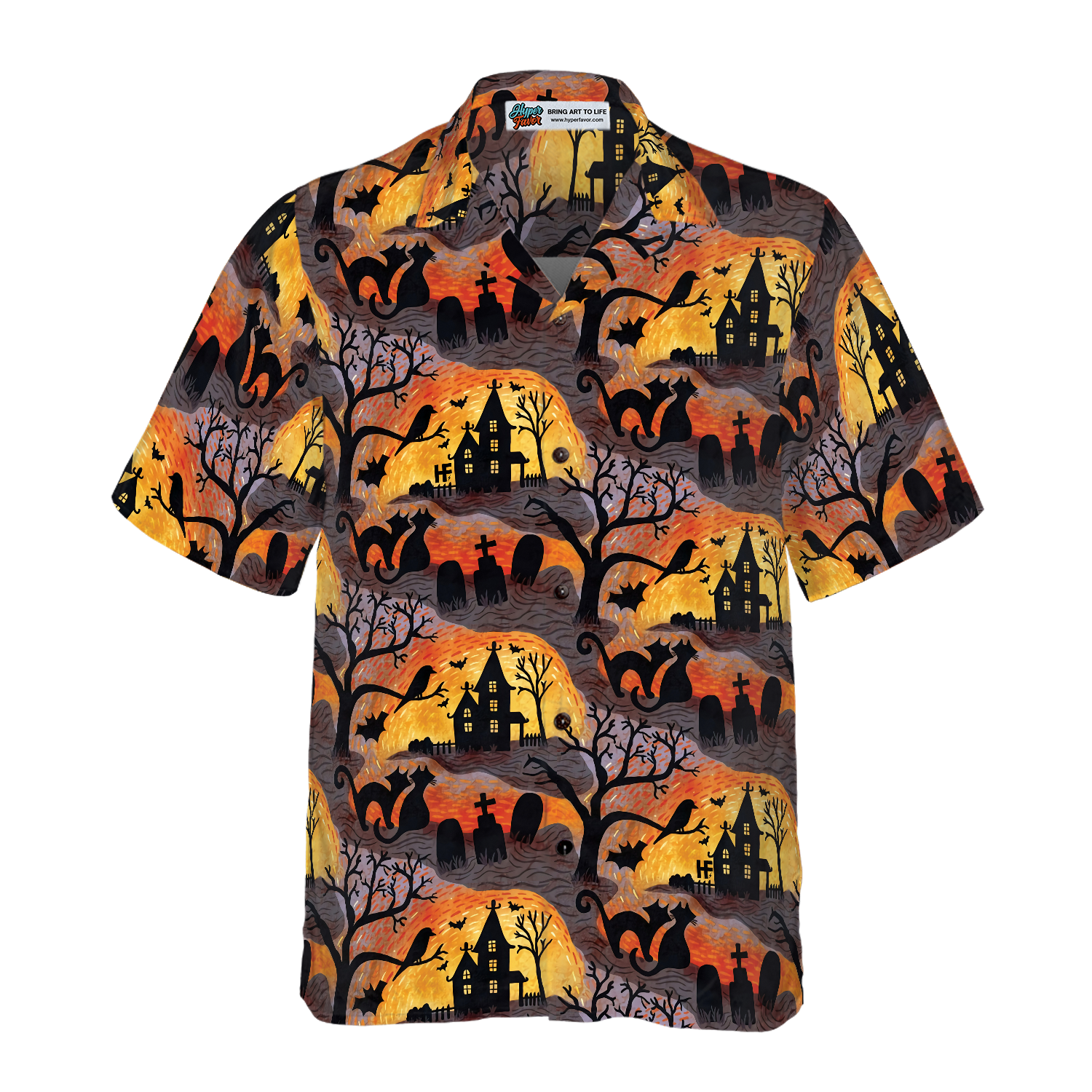 Spooky Night Halloween Hawaiian Shirt, Halloween Shirt For Men And Women - Hyperfavor