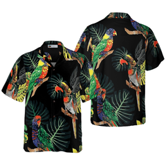 Parrots In The Tropical Rain Forest Hawaiian Shirt - Hyperfavor