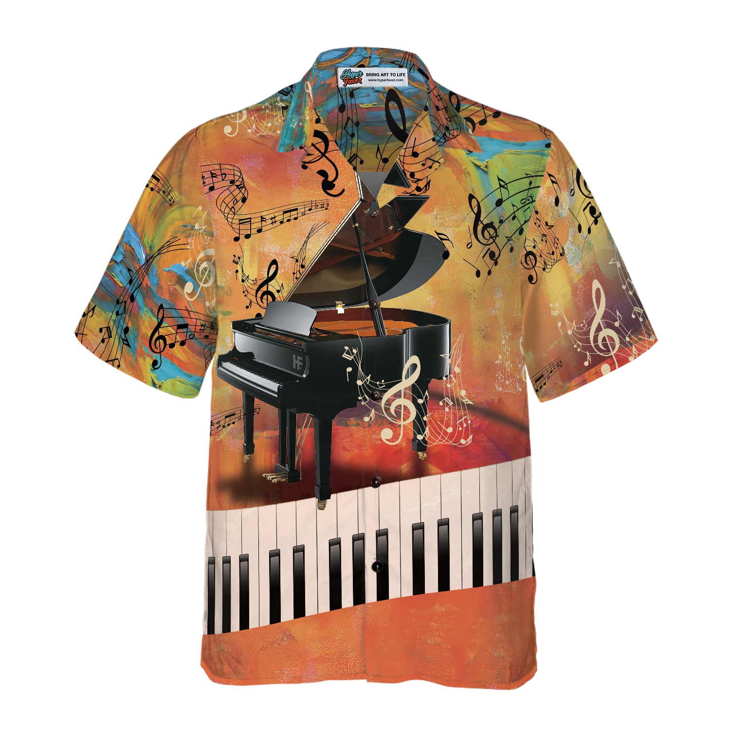 Let The Piano Guide You To The World Hawaiian Shirt - Hyperfavor