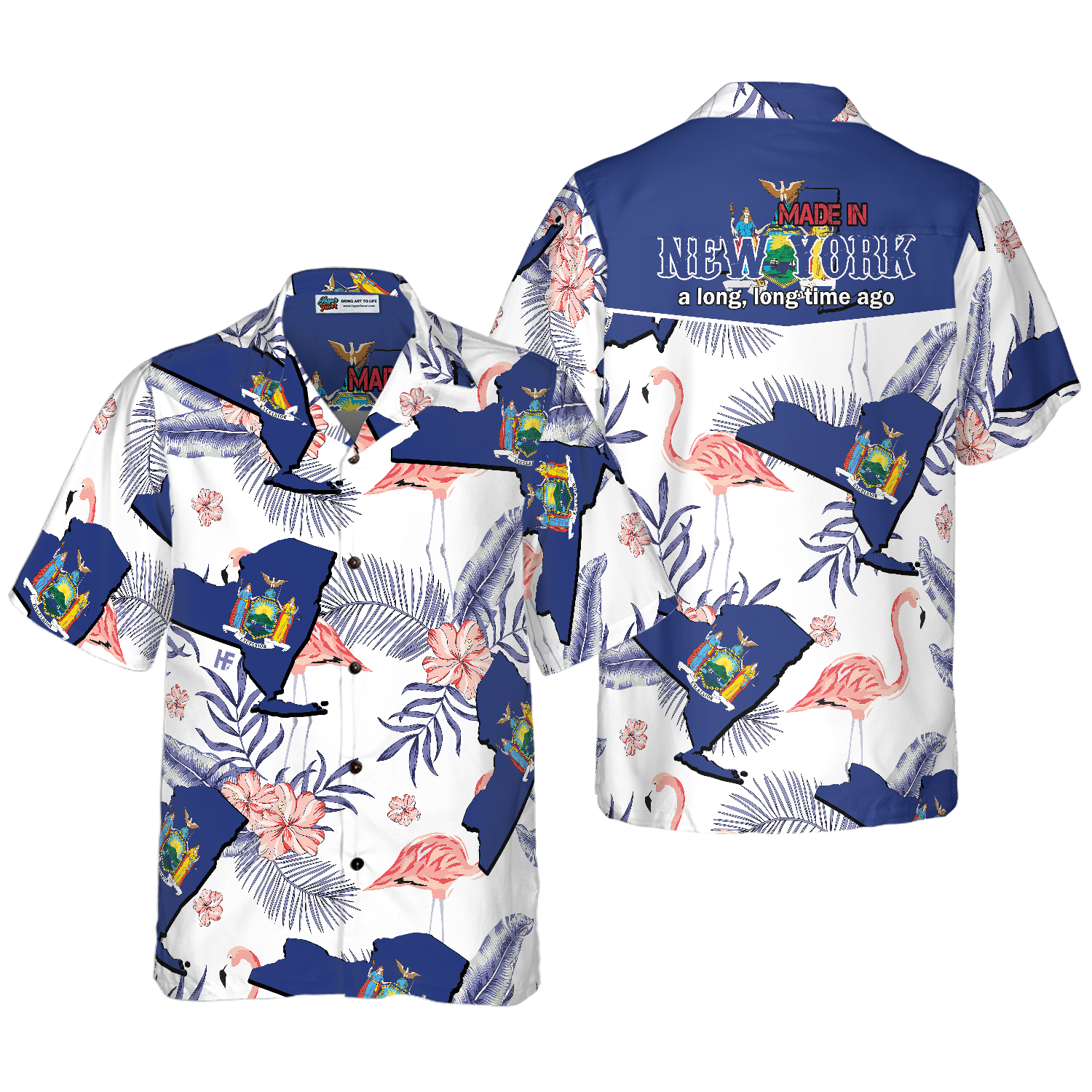 New York Made In Long Time Hawaiian Shirt - Hyperfavor