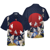 Japanese Cranes Hawaiian Shirt - Hyperfavor