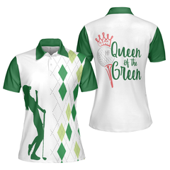 Queen Of The Green Short Sleeve Women Polo Shirt - Hyperfavor