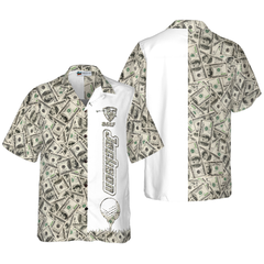 Personalized Dollar Golf Custom Hawaiian Shirt - Hyperfavor