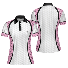 Swing Swear And Repeat Golf Girl Life Golf Short Sleeve Women Polo Shirt, Argyle Pattern Golf Shirt For Ladies - Hyperfavor