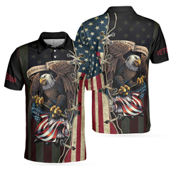 All Gave Some Some Gave All Veteran Polo Shirt, American Bald Eagle Shirt Design, Patriotic Shirt For Veterans - Hyperfavor