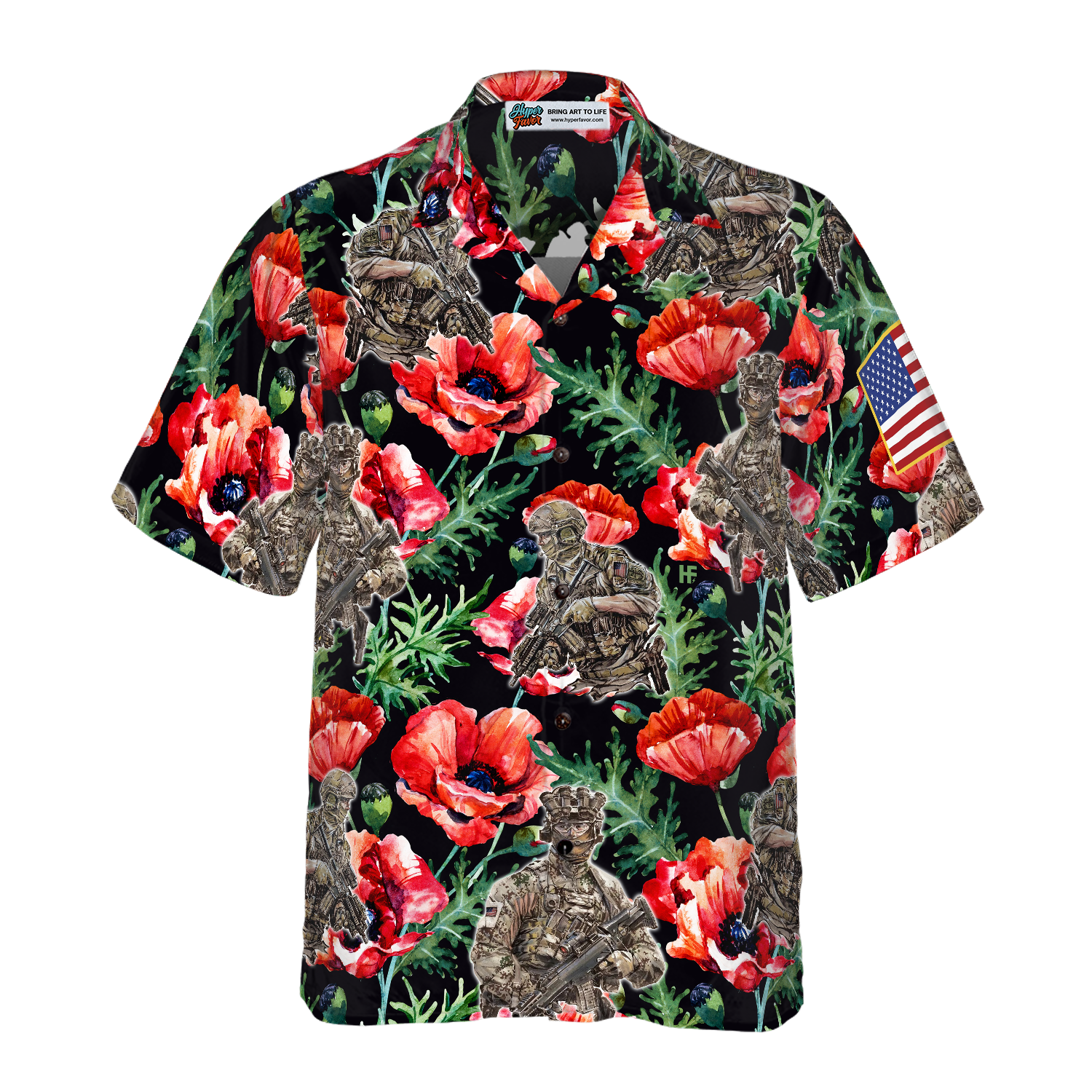 Veteran Less We Forget Hawaiian Shirt - Hyperfavor