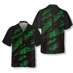 Horror Skeleton Halloween Hawaiian Shirt - Hyperfavor