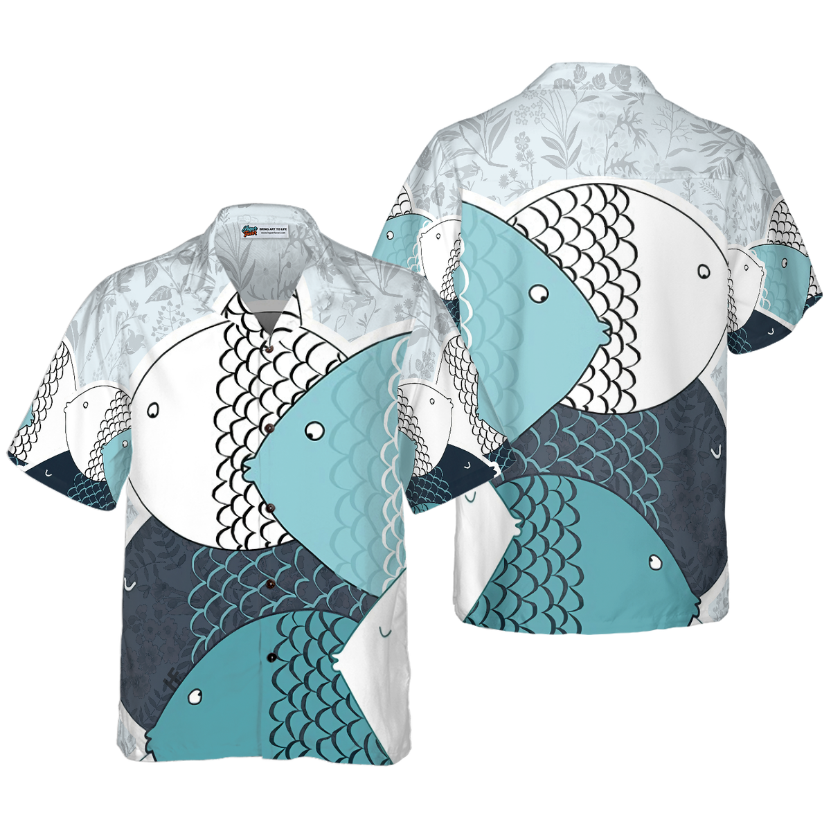 Thousand Fish In The Sea Hawaiian Shirt - Hyperfavor