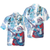 Hyperfavor Christmas Hawaiian Shirts, Chritmas Santa Guitar Music Pattern Shirt Short Sleeve, Christmas Shirt Idea Gift For Men And Women - Hyperfavor