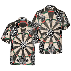 Darts Icon Game Pattern Hawaiian Shirt - Hyperfavor