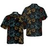 Gothic Skulls In Scrapbooking Style Hawaiian Shirt - Hyperfavor