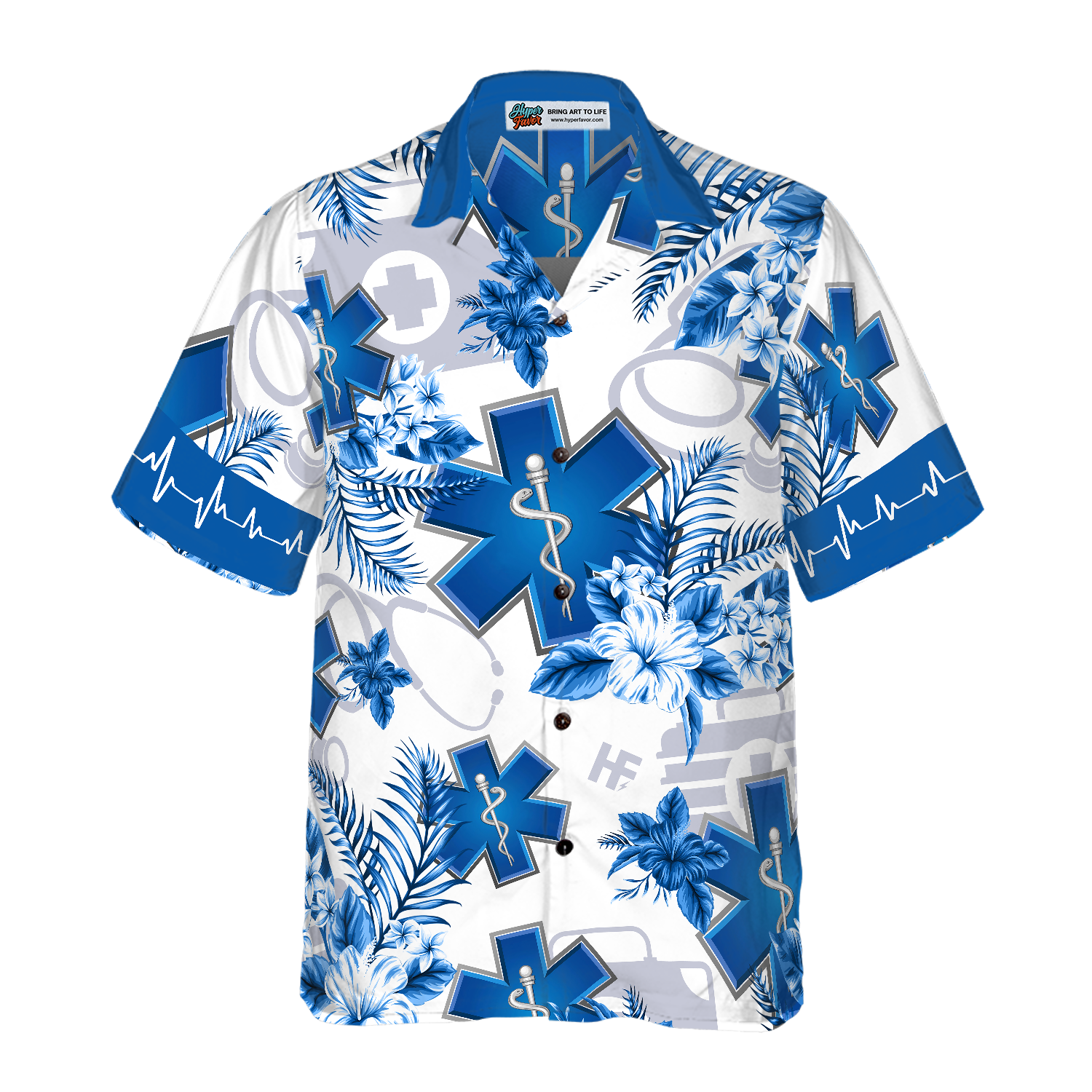 Paramedic Name Custom Custom Hawaiian Shirt - Hyperfavor