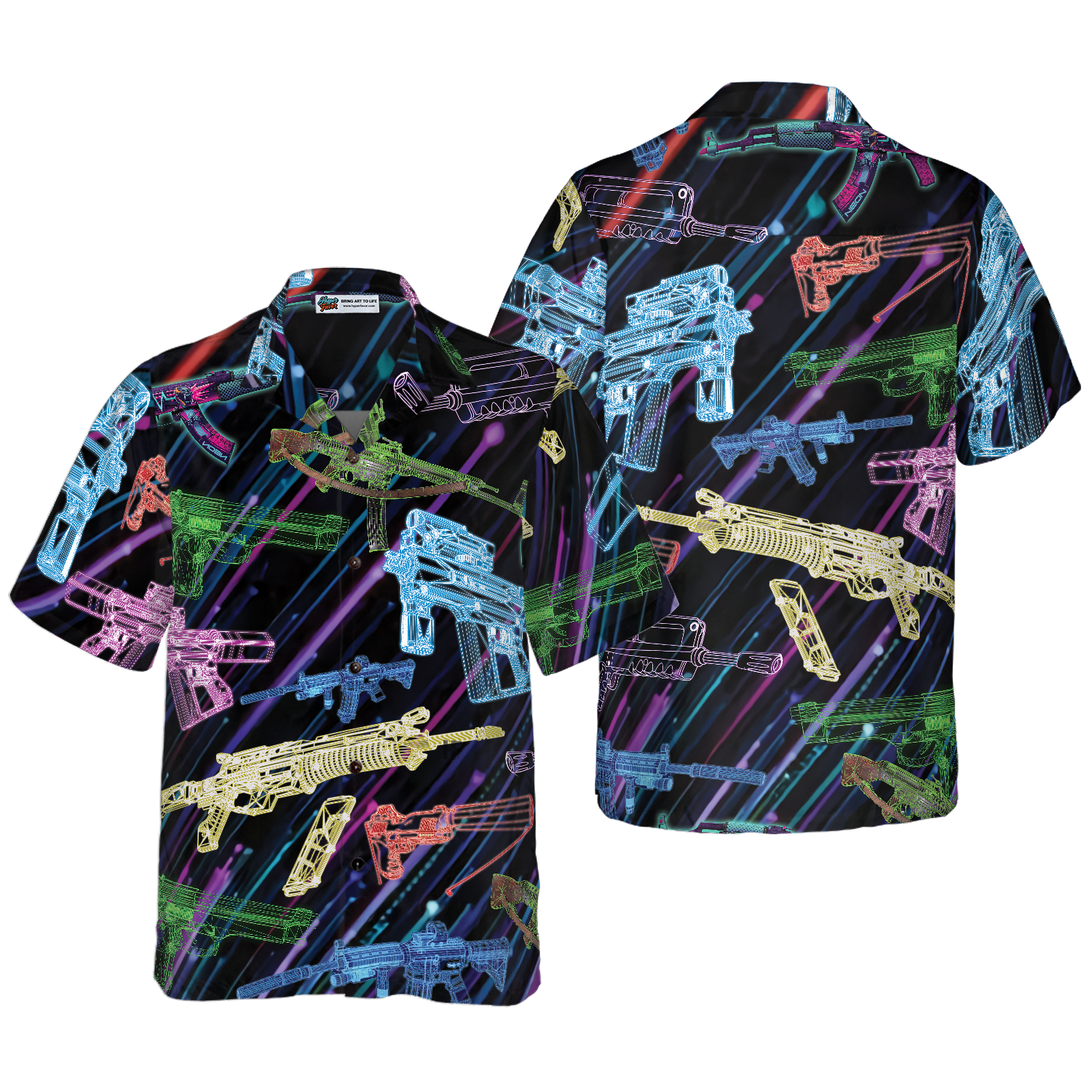 The Battle Is Calling Gun Hawaiian Shirt - Hyperfavor