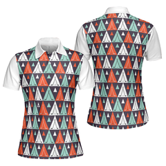 Golf Life In Ethnic Style Short Sleeve Women Polo Shirt - Hyperfavor