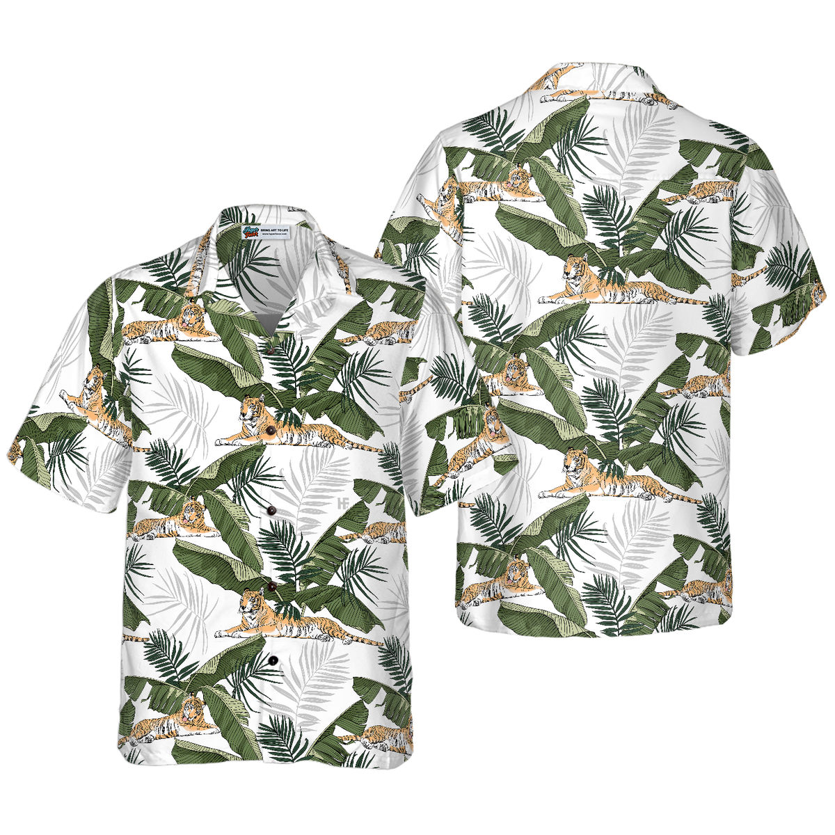 Tropical Tiger Hawaiian Shirt - Hyperfavor