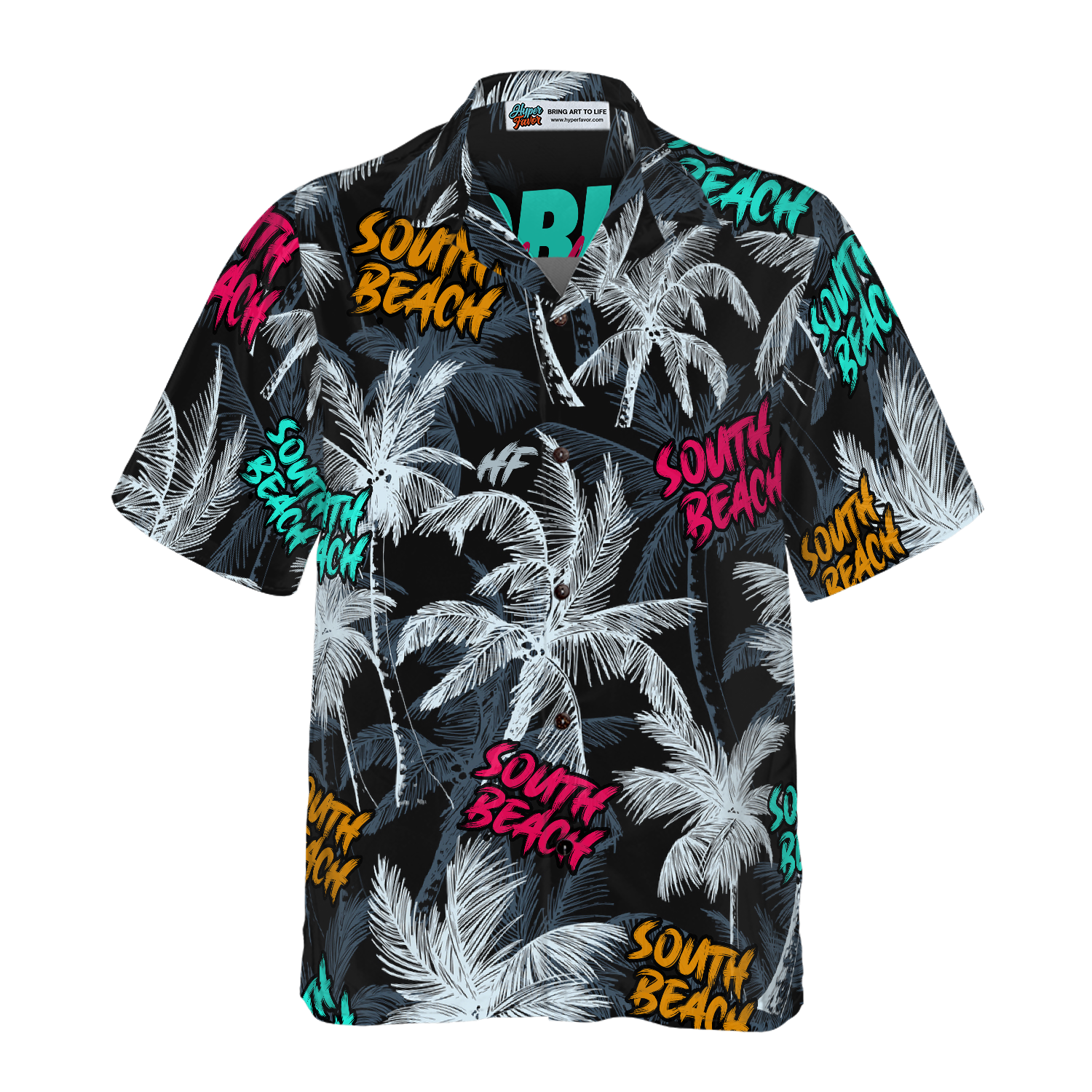 Driftwood Beach Coconut Tree Seamless Hawaiian Shirt - Hyperfavor